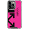 Black and Pink Arrows iPhone 16 Pro Clear Case
